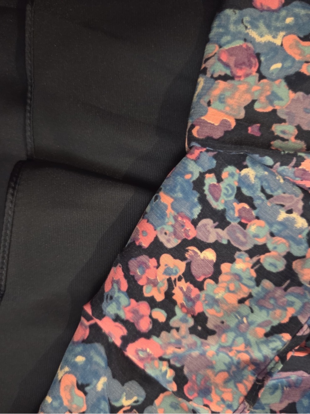 Boden NEW WITH TAGS! Navy Floral Fit-and-Flare Sleeveless Dress Blue Pink Blooms - Picture 6 of 7